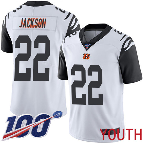 Cincinnati Bengals Limited White Youth William Jackson Jersey NFL Footballl 22 100th Season Rush Vapor Untouchable